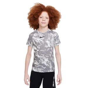 Nike Pro Dri-Fit Kids Training Short Sleeve Top - Light Smoke Grey/Black