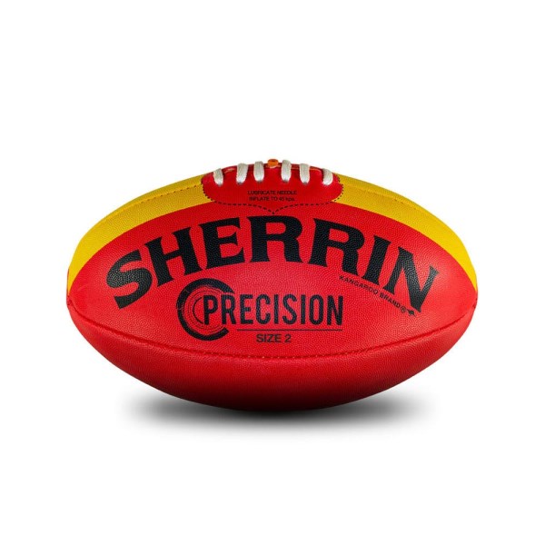 Sherrin Precision Synthetic Football - Size 2 - Red