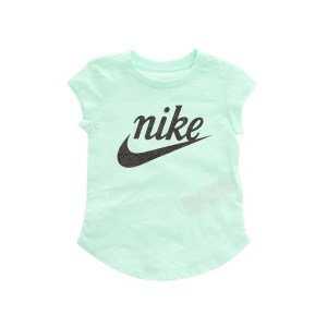Nike Futura Script Logo Kids Girls T-Shirt - Mint Foam