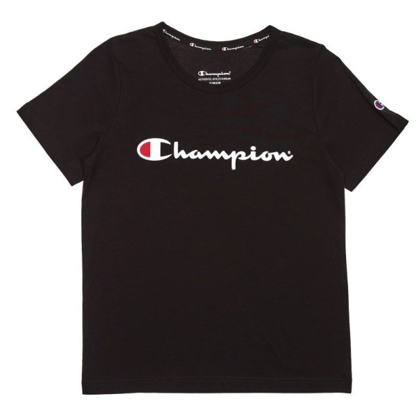 Champion Script Kids T-Shirt - Black
