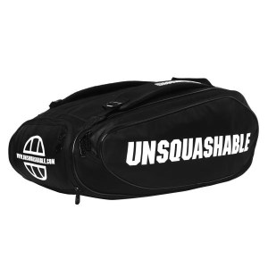 Unsquashable Tour-Tec Pro Delux Squash Racquet Bag - Black/White