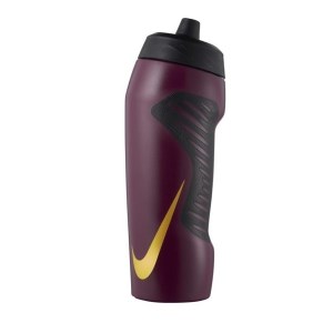 Nike Hyperfuel BPA Free Sport Water Bottle - 710ml - Sangria/Metallic Gold