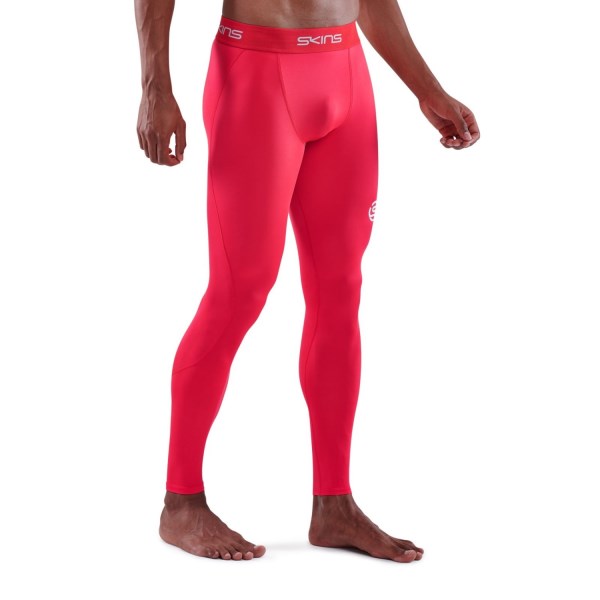Skins Series-1 Mens Compression Long Tights - Red