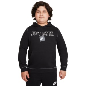 Nike JDI Pullover Kids Hoodie - Black/Iron Grey