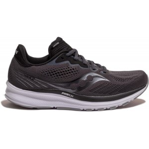 Saucony Ride 14 - Mens Running Shoes - Black/White