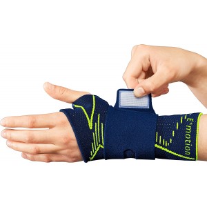 Medi Manumed Active E+motion Wrist Support - Blue/Green