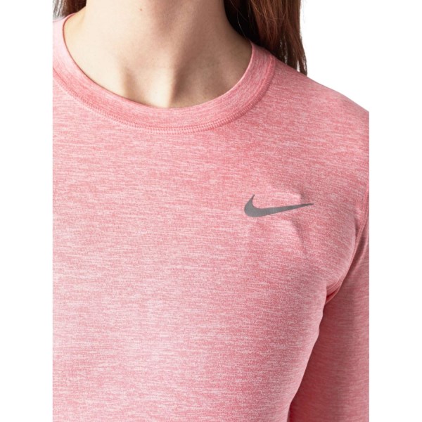 Nike Element Crew Womens Long Sleeve Running Top - Rose