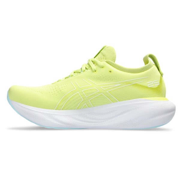 Asics Gel Nimbus 25 - Mens Running Shoes - Glow Yellow/White