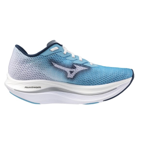 Mizuno Wave Rebellion Flash 2 - Womens Running Shoes - River Blue/Wing Teal/White