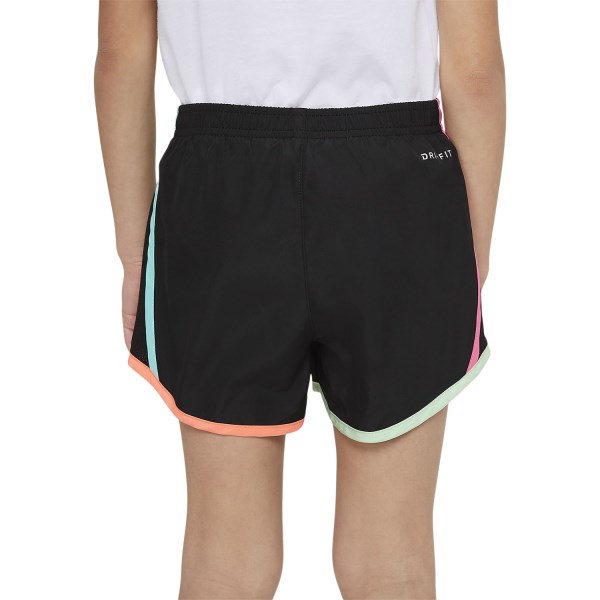Nike Tempo Kids Girls Running Shorts - Black/Hyper Pink/Mango