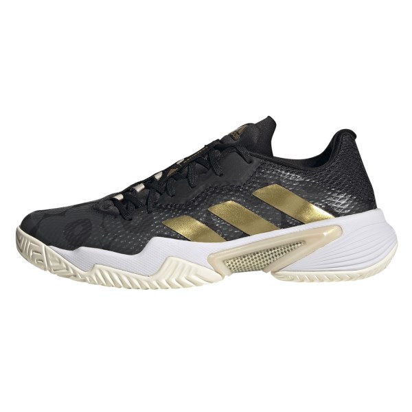 Adidas Barricade - Womens Tennis Shoes - Black/Gold Metallic/Carbon