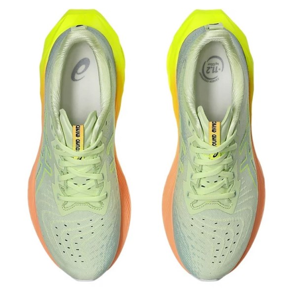 Asics NovaBlast 4 - Mens Running Shoes - Cool Matcha/Safety Yellow