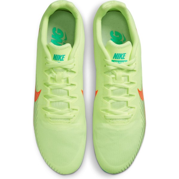 Nike Zoom Rival M 9 - Unisex Track Running Spikes - Barely Volt/Hyper Orange/Dynamic Turquoise