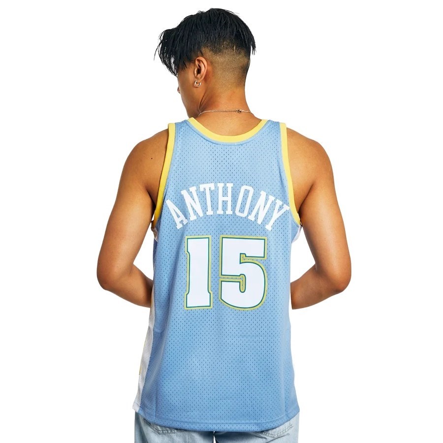 Carmelo Anthony Denver Nuggets Mitchell & Ness Youth 2003-04 Hardwood  Classics Swingman Jersey - Powder Blue