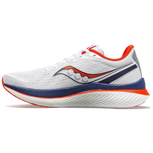 Saucony Endorphin Speed 3 Boston Marathon - Womens Running Shoes - White/Navy