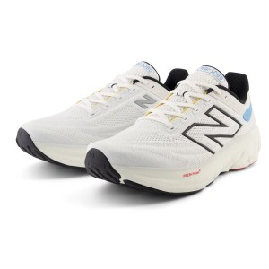 New Balance Fresh Foam X 1080v13 - Mens Running Shoes - White/Black/Coastal Blue/Ginger Lemon