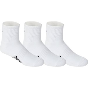 Asics Pace Quarter Socks - 3 Pack - Brilliant White