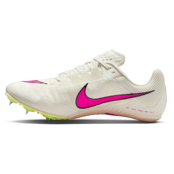 Nike Zoom Rival - Unisex Sprint Spikes - Sail/Fierce Pink/Light Lemon ...