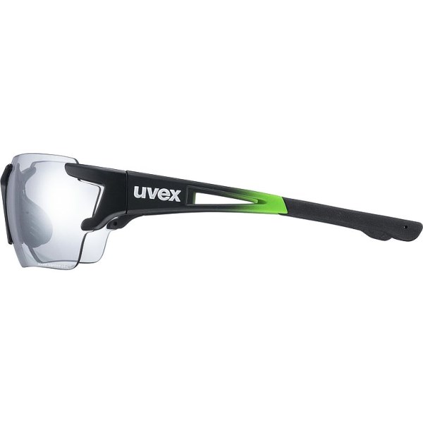 UVEX Sportstyle 803 Race Variomatic Light Reacting Multi Sport Sunglasses - Black/Green