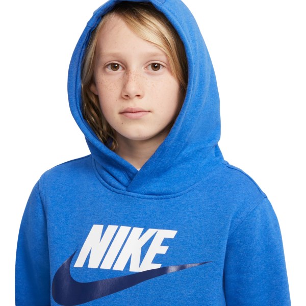 Nike Sportswear Club Fleece Pullover Kids Hoodie - Game Royal/Heather