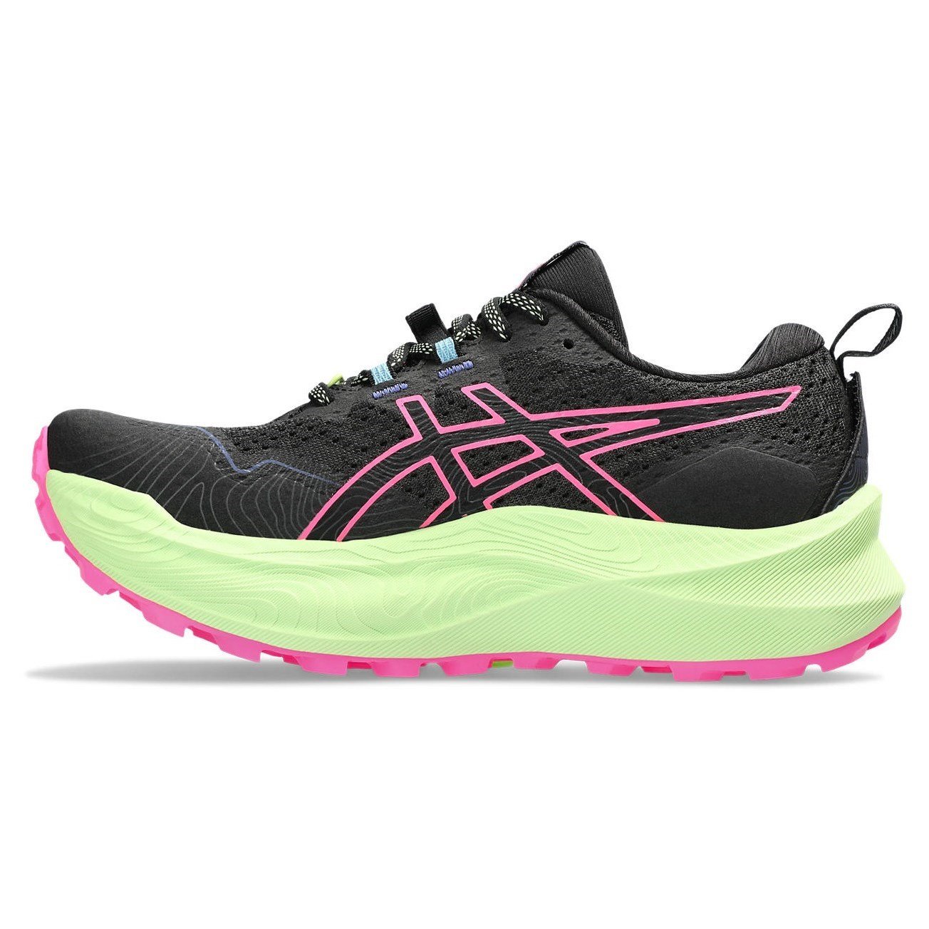 Asics Trabuco Max 2 - Womens Trail Running Shoes - Black/Hot Pink ...
