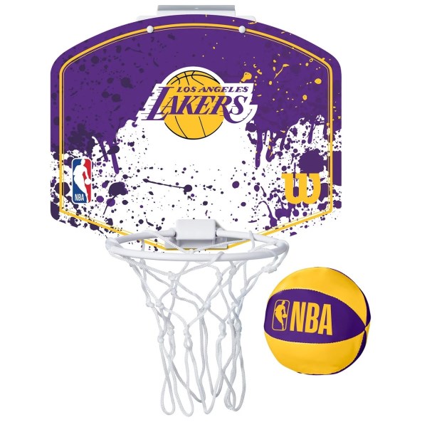 Wilson LA Lakers NBA Team Mini Basketball Hoop - LA Lakers