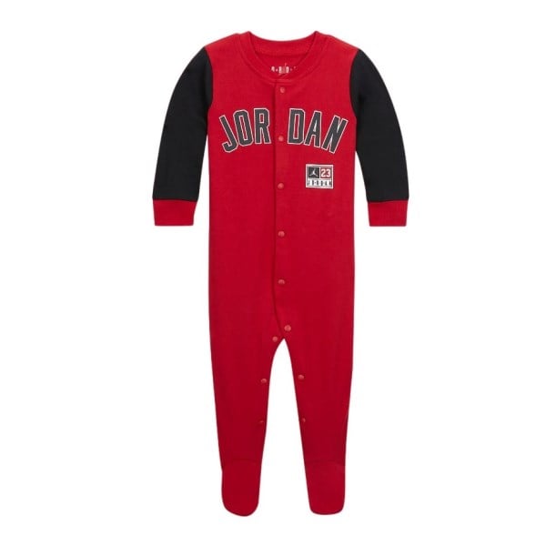Jordan Footed Infant Coverall - Gym Red