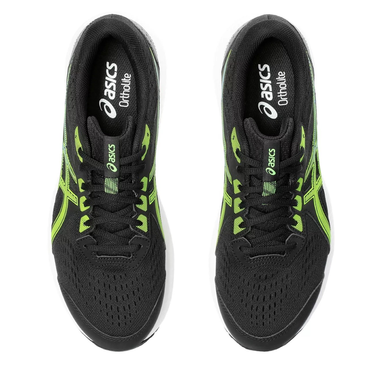 Asics Gel Contend 8 - Mens Running Shoes - Black/Electric Lime | Sportitude