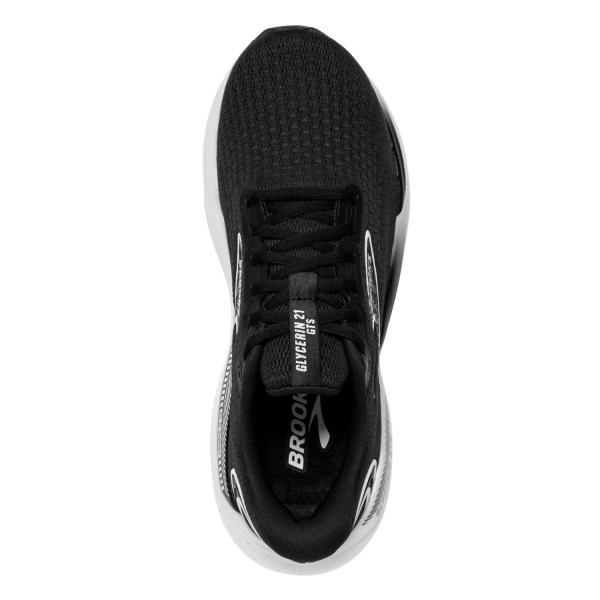 Brooks Glycerin GTS 21 - Mens Running Shoes - Black/Grey/White