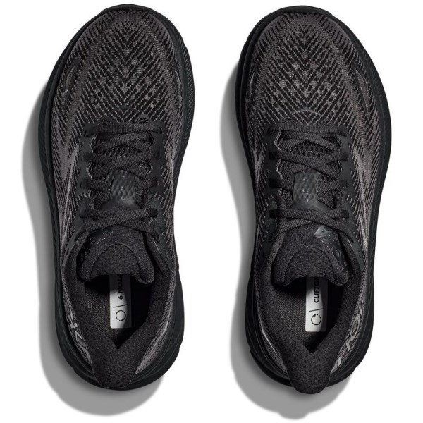 Hoka Clifton 9 - Womens Running Shoes - Black/Black