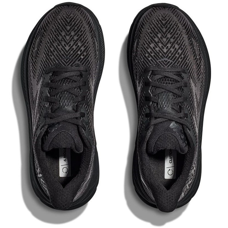 Hoka Clifton 9 - Womens Running Shoes - Black/Black | Sportitude