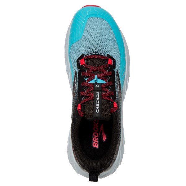 Brooks Cascadia 17 - Womens Trail Running Shoes - Bluefish/Black/Diva Pink