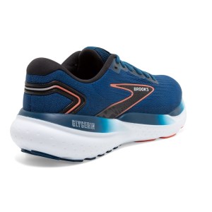 Brooks Glycerin 21 - Mens Running Shoes - Blue Opal/Black/Nasturtium