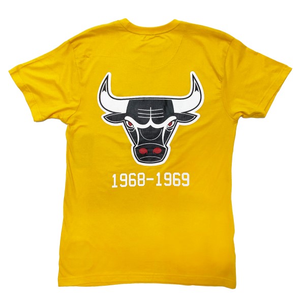 Mitchell & Ness Chicago Bulls Colour Pop Mens Basketball T-Shirt - Yellow