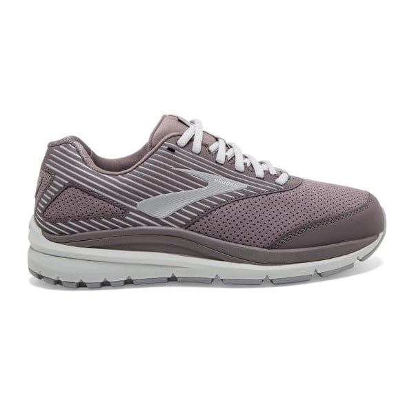 Brooks Addiction Walker 2 Suede - Womens Walking Shoes - Shark/Alloy/Oyster