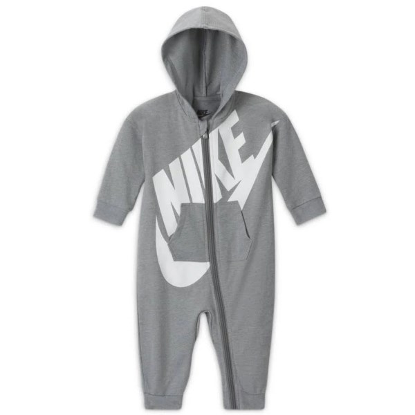 Nike Hooded French Terry Infant Coverall - Dark Grey/Heather