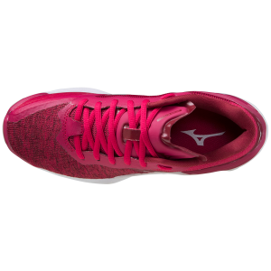Mizuno Wave Stealth Neo - Womens Netball Shoes - Persian Red/White Sand