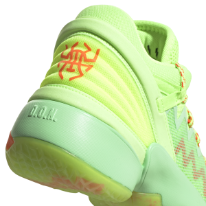 Adidas D.O.N Issue 2 - Kids Basketball Shoes - Glow Mint/Signal Green/Solar Red