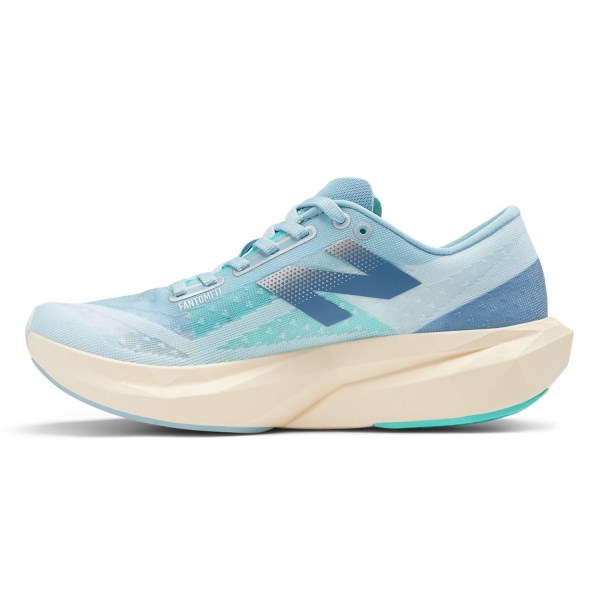 New Balance FuelCell Rebel v4 - Womens Running Shoes - Quarry Lime/Chrome Blue/Heron Blue/Silver