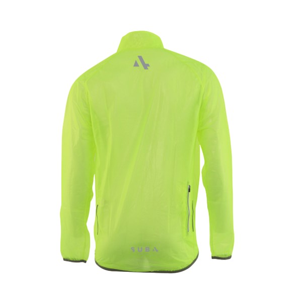 SUB4 Action Unisex Running/Cycling Rain Jacket - Fluoro