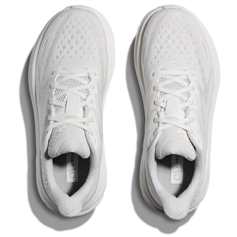 Hoka Clifton 9 - Mens Running Shoes - White/White | Sportitude