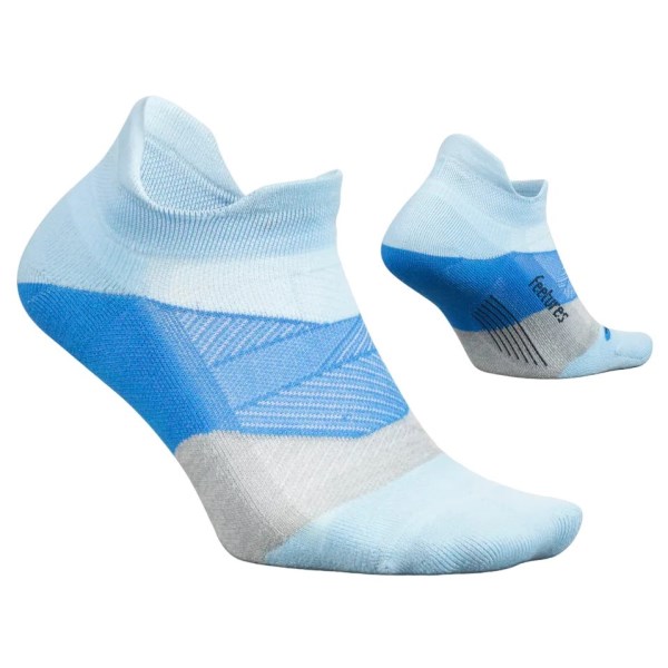 Feetures Elite Light Cushion No Show Tab Running Socks - Big Sky Blue