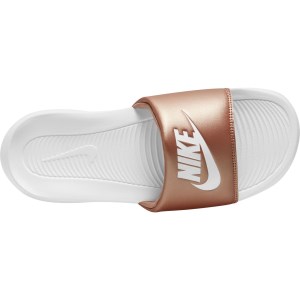 Nike Victori One - Womens Slides - Metallic Red/Bronze/White