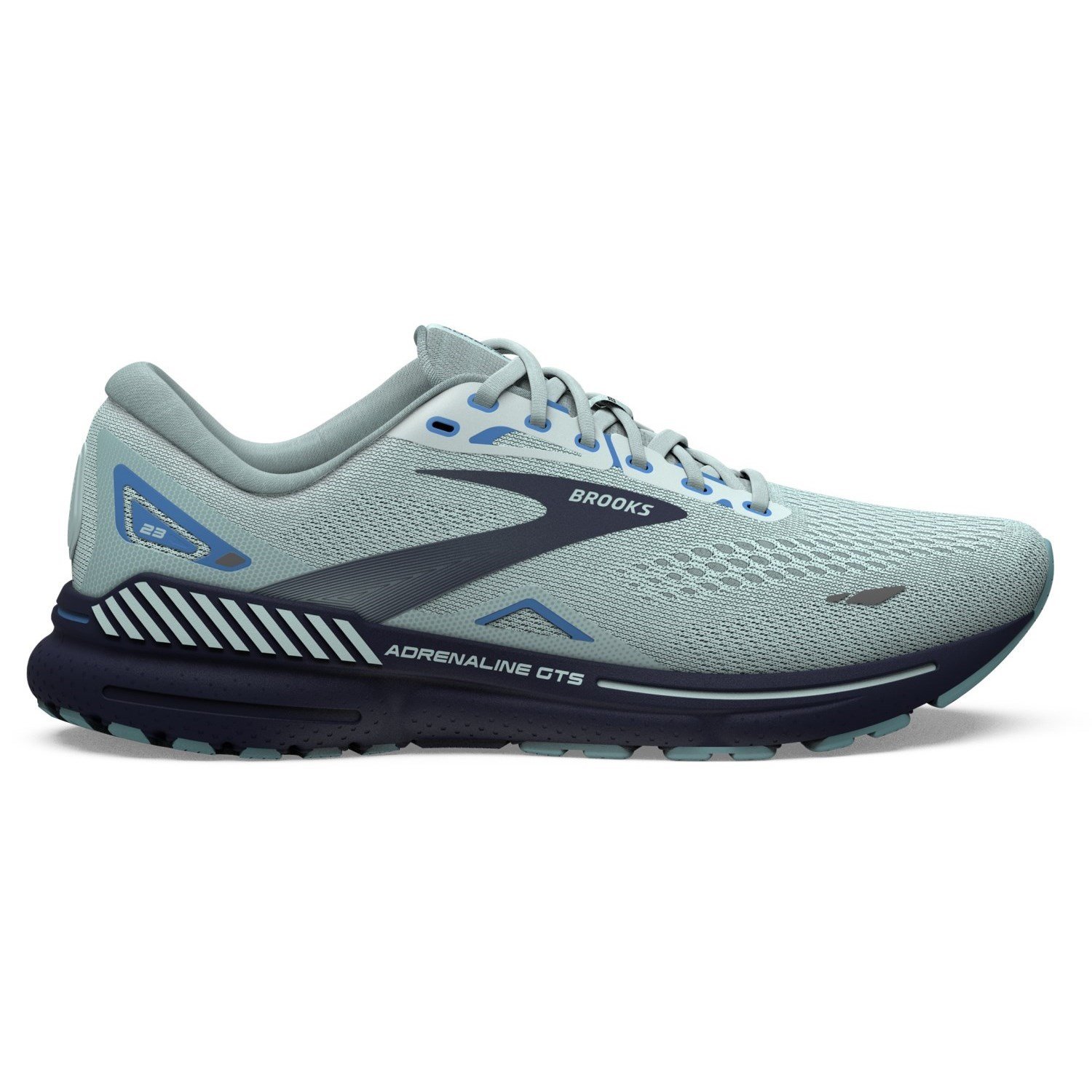 Brooks Adrenaline GTS 23 - Womens Running Shoes - Blue Glass/Nile Blue ...