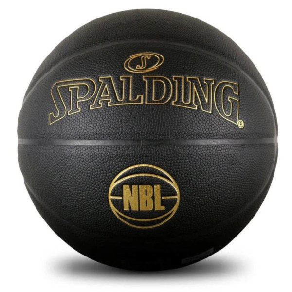 Spalding NBL Hardwood Series Tasmania Jackjumpers Indoor/Outdoor Basketball - Size 7 - Black/Green