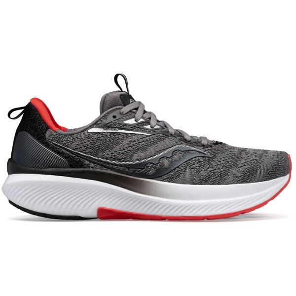 Saucony Echelon 9 - Mens Running Shoes - Charcoal/Red Sky | Sportitude