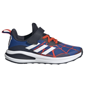 Adidas FortaRun Spiderman - Kids Running Shoes - Blue Legend Ink/Bold Orange