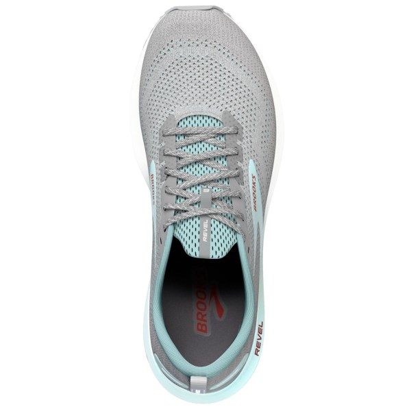 Brooks Revel 6 - Womens Running Shoes - Oyster Mushroom/Alloy/Blue