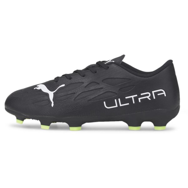 Puma Ultra 4.4 FG - Kids Football Boots - Black/White/Fizzy Light