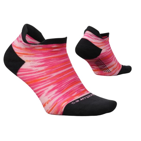 Feetures Elite Light Cushion No Show Tab Running Socks - Reflection Pink